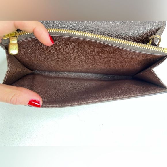 💯 AUTH Louis Vuitton Pochette Damier ebene wallet on chain - Picture 9 of 11